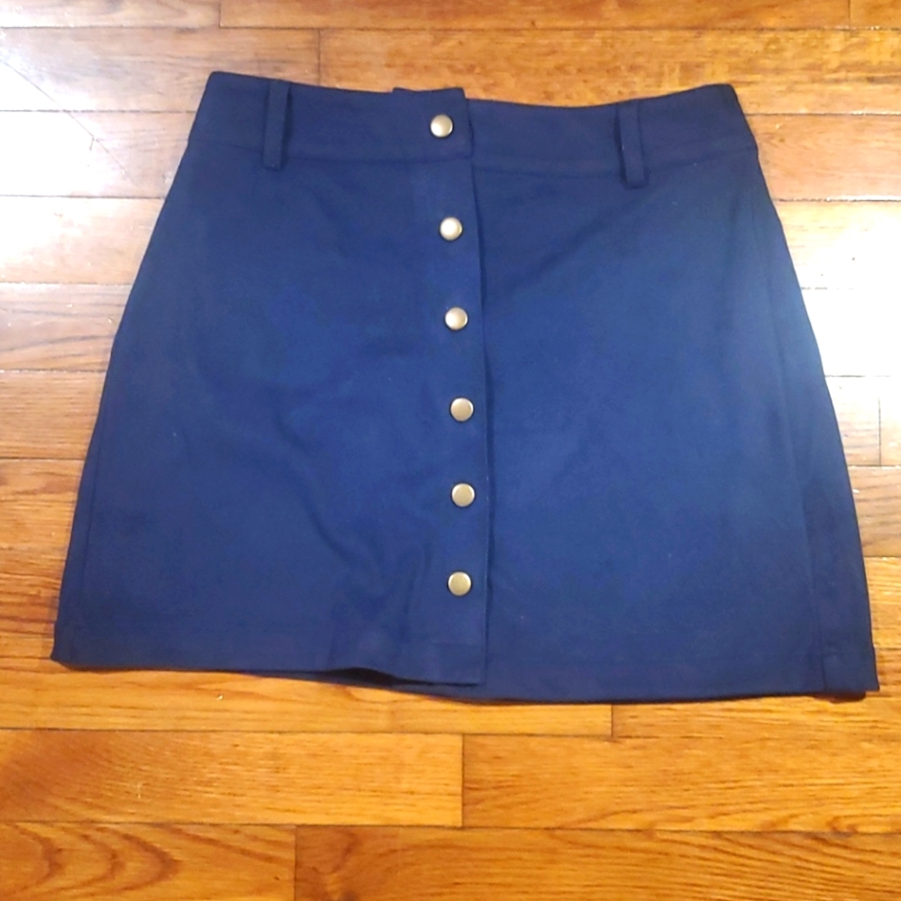 Marine Layer Button Skirt